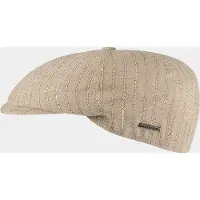 Hatland Dugan - Gestreepte flat cap - Beige - Assorti - S