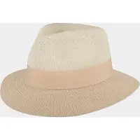Hatland Donna - Stijlvolle toyo hoed - Beige - Assorti - S/M