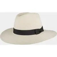 Hatland Demi - Toyo hoed met brede rand - Naturel - Assorti - One size