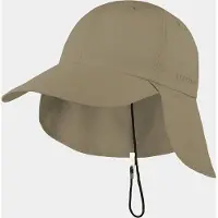 Hatland Dean - Baseball cap met lange klep en nekflap - Olijf groen - Assorti - S/M
