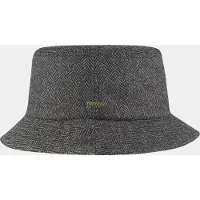 Hatland Bink - Wollen visgraat bucket hoed - Antraciet - Assorti - S/M