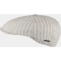 Hatland Dugan - Gestreepte flat cap - Naturel - Assorti - S