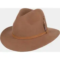 Hatland Burundy - Wollen hoed met veer - Tan - Assorti - XL