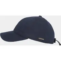 Hatland Lenox - Wollen baseball cap met oorflap - Marine blauw - Assorti - S/M