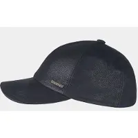 Hatland Bono - Leren baseball cap - Marine blauw - Assorti - XL
