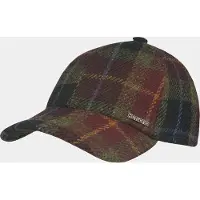 Hatland Devonte - Harris Tweed baseballcap - Bordeaux rood - Assorti - M