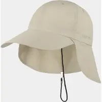Hatland Dean - Baseball cap met lange klep en nekflap - Beige - Assorti - L/XL