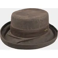 Hatland Merridin - Katoenen wax hoed - Bruin - Assorti - One size