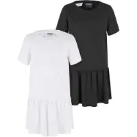 Urban Classics Jurk 'Valance' zwart / wit