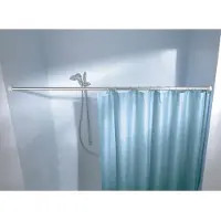 Kleine wolke douche stang spanstang 130x250 cm, ø2,5 cm, wit