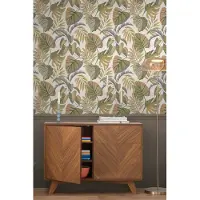 Next vliesbehang Jungle Leaves oranje 10mx52cm