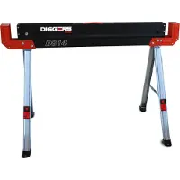 Diggers Zaagbok 500 kg | Vaste Poten | Zijarmen | Set 2 stuks - DIG821