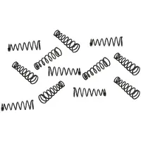 Boston SPR-22 pickup mounting spring, taps toelopend, 12 stuks, diam. 6-4mm, lengte 22mm
