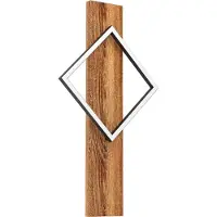 Eglo Design Wandlamp Boyal Zwart Met Donker Hout