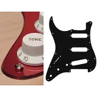 Boston SL-213-MR pickguard, Stallion, standard, SSS, 3 pot holes, 3-5 switch, lefthanded, 2 ply, mirror red