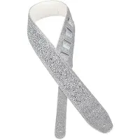 Gaucho GST-250-SI Sparkling Series gitaarriem zilver
