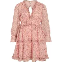 Vila Jurk 'VIJASMINE' kaki / rosa / eosine / oudroze