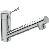 Ideal standard Ceralook - Keukenkraan met uittrekbare sproeikop, BlueStart, chroom BC294AA