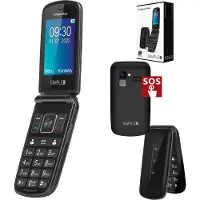 Kruger & Matz Telefoon voor senioren KM0929, afmetingen 7 x 11 cm (2,8 inch), 108 gram, zwart