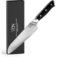VDN Santokumes damaststaal - Elegance serie - VG-10 Japans damascus - 67 lagen staal