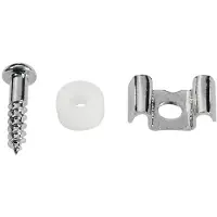 Boston SH-2-N Snarenhouder met Nylon Spacer en Schroef - Nikkelafwerking
