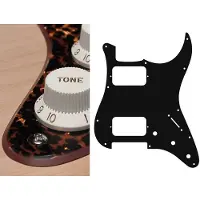 Boston ST-233-RBP pickguard, Stallion, HH, 3 pot holes, 3-5 switch, 2 ply, tiger brown pearl
