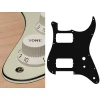 Boston ST-331-M pickguard, Stallion, HH, 2 pot holes, toggle switch, 3 ply, mint green