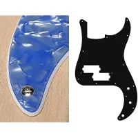 Boston PB-215-POB pickguard, Puncher bass, standard, 2 ply, pearl ocean blue
