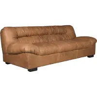 Dutchbone Douglas 3-zitsbank Leer Cognac Bruin