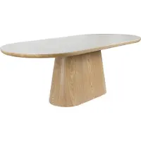 White Label Eettafel Almira Oval Oak