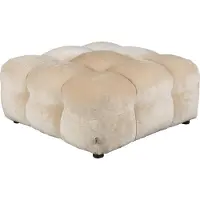 Dutchbone Hackman Hocker Velours Beige
