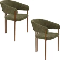 Dutchbone Naida Eetkamerstoelen Groen