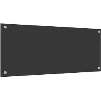 vidaXL Keukenachterwand Donkergrijs 100 x 40 cm gehard glas