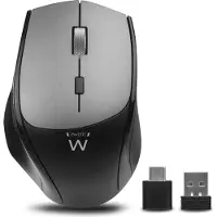 Ewent Wireless Dual-connect Mouse 1000 till 400 dpi with silent click, black