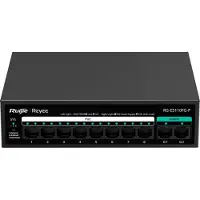 Ruijie Reyee 8p 10/100 8 Poe+ Switch. Eén maat. Werkt met stekker type EU, 220V. Eén maat