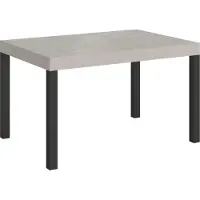 Itamoby Uittrekbare tafel Everyday Cashmere, 120/204x80 cm, met poten in antracietkleur