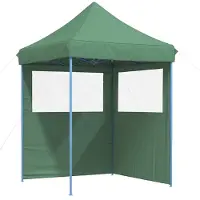 Syfax Partytent inklapbaar pop-up met 2 zijwanden groen