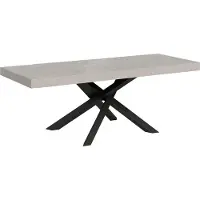 Itamoby Uittrektafel 160/264x90 cm, Volantis, Premium kasjmier, poten in antraciet