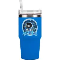 Ginza.se Astro Bot Gamer Cup 600 ml (20 oz) geïsoleerde reisbeker met multi‑way deksel en soft‑touch afwerking, houdt dranken warm of koud, herbruikbare waterfles voor gamers en reizen –