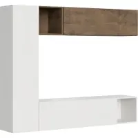 Itamoby Samenstelling van de woonkamerwand H114: Lengte 214 cm, Hoogte 173,6 cm, Diepte 39,2 cm