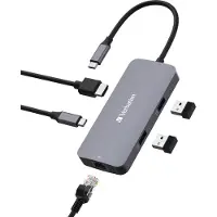 Verbatim 32150 Multiport-hub CMH-05, 5 poorten, USB-C Pro, grijs/zwart