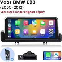 Hexinex autoradio Geschikt voor BMW 3 Serie E90 E91 E92 E93 - Draadloos CarPlay, Android auto, multimediaspeler, 2GB+8GB