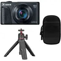 Canon PowerShot SX740 HS LITE EDITION BLACK Travelkit - Compactcamera - 4K video - Kantelbaar touchscreen - compact formaat - Inclusief tas en statief