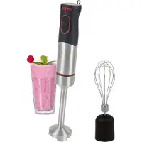 ProfiCook Stabmixer-set PC-SMS 1226, roestvrij staal, handmixer, elektrische staafmixer en garde, 1.000 watt
