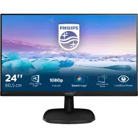 Philips 243V7QJABF (1920 x 1080 Pixels, 24"), Monitor, Zwart