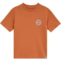 We fashion Shirt lichtblauw / mandarijn / wit