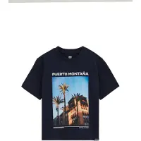 We fashion Shirt donkerblauw / gemengde kleuren