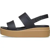 Crocs Sandaal bruin / zwart gemêleerd