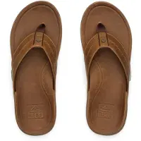 Reef Leather offshore brown heren slipper