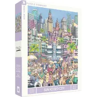 New York Puzzle Company puzzel, XXL formaat, afbeelding: zonnige stad, 500 stukjes